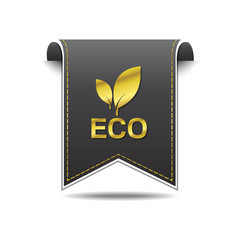 Eco Friendly golden Vector Icon Design
