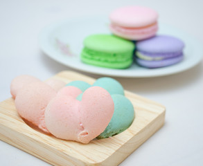 Tasty colorful macaroon