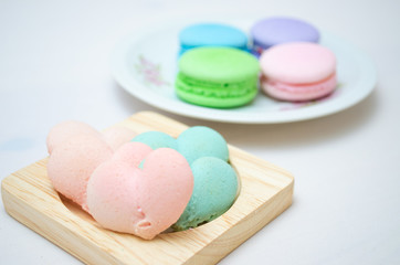 Tasty colorful macaroon