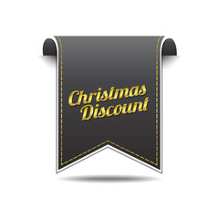 Christmas Discount golden Vector Icon Design