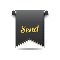 Send golden Vector Icon Design