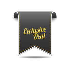 Exclusive Deal golden Vector Icon Design