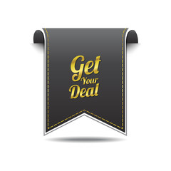 Get Your Deal golden Vector Icon Design