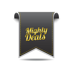 Mighty Deals golden Vector Icon Design