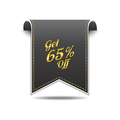 Get 65 Precent Off golden Vector Icon