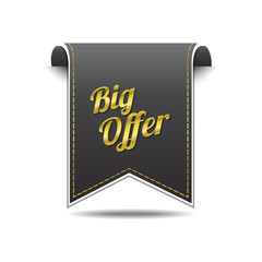 Big Offer golden Vector Icon Design