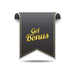 Get Bonus golden Vector Icon Design