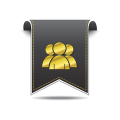 User golden Vector Icon Design