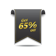 Get 65 Precent Off golden Vector Icon
