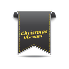 Christmas Discount golden Vector Icon Design