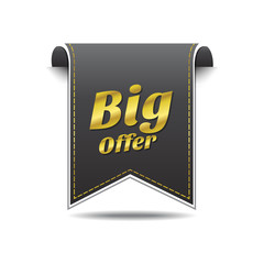 Big Offer golden Vector Icon Design