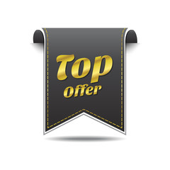 Top Offer golden Vector Icon Design