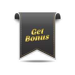 Get Bonus golden Vector Icon Design