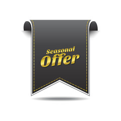 Seasonal Offer golden Vector Icon Design