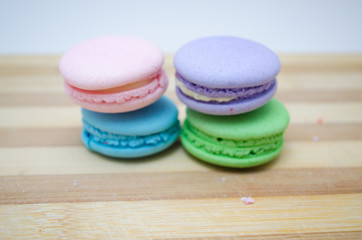 Tasty colorful macaroon