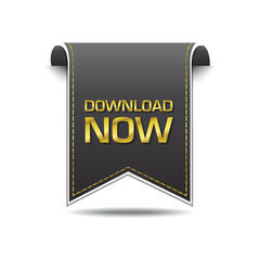 Download Now golden Vector Icon Design