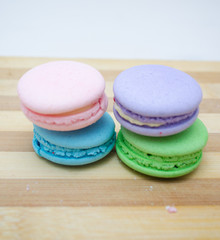 Tasty colorful macaroon