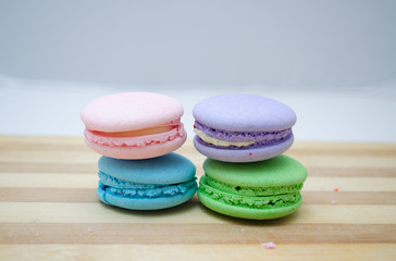 Tasty colorful macaroon