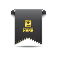 Download Here Vector golden Web Icon Set Button