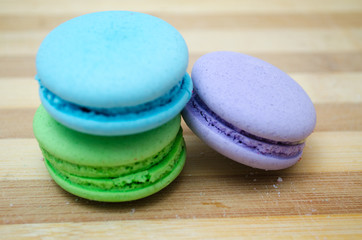 Tasty colorful macaroon