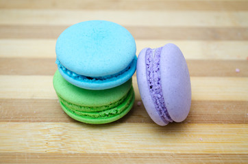 Tasty colorful macaroon