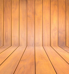 Close up new pine wood plank texture background