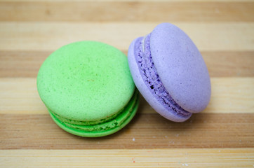 Tasty colorful macaroon