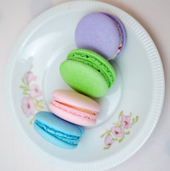 Tasty colorful macaroon