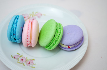 Tasty colorful macaroon