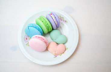 Tasty colorful macaroon