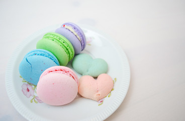Tasty colorful macaroon