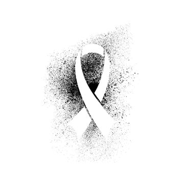 AIDS ribbon white