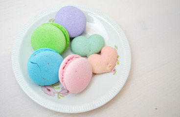 Tasty colorful macaroon