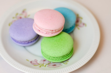 Tasty colorful macaroon