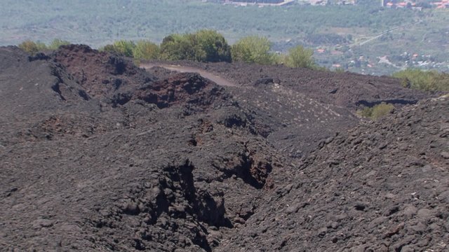 Lava rock landscape - Etna, old lava flow of 1981