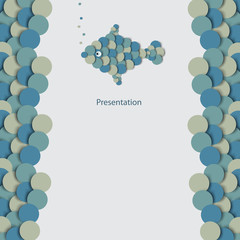 Original fish on white background