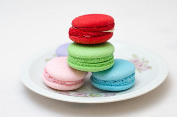 Tasty colorful macaroon