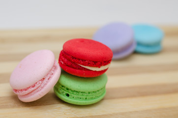 Tasty colorful macaroon