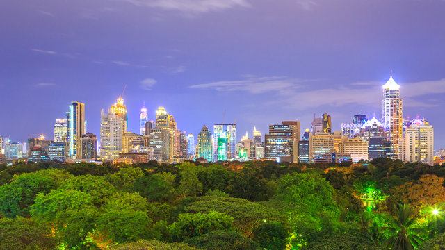 Bangkok Cityscape at Night