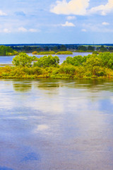  floods came in the field, vertical photo