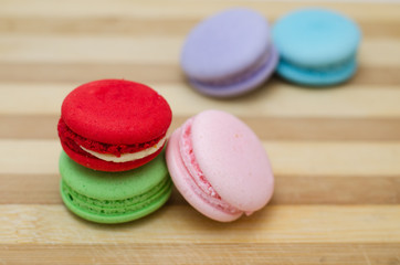 Tasty colorful macaroon