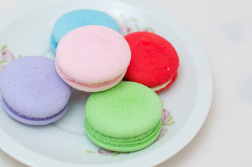 Tasty colorful macaroon