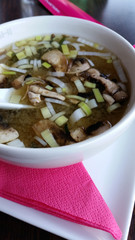 Miso soup. Traditional japanese soup