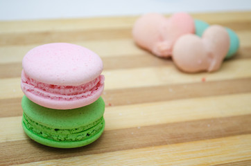 Tasty colorful macaroon