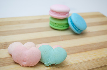 Tasty colorful macaroon