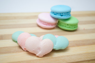 Tasty colorful macaroon