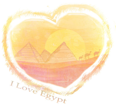 I Love Egypt design