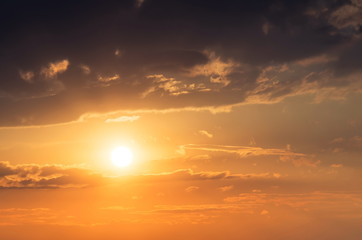 landscape evening sky