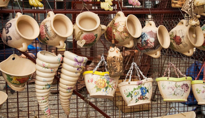 Dishes from clay handmade 