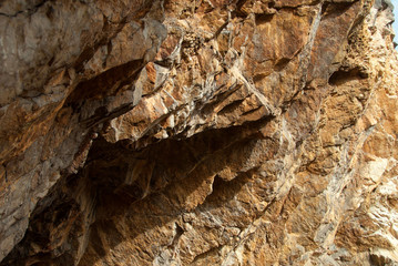 Ancienne carrière de pierre, grès jaune